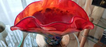 Unieke, zware design schaal can dik glas beschikbaar voor biedingen