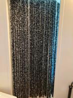 Vliegengordijn Zwart/Wit 90x205cm, kattenstaart model., Ophalen, 200 cm of meer, Zwart, Nieuw
