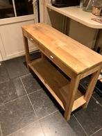 Sidetabel grenen, Ophalen, Gebruikt, 100 tot 150 cm, Overige houtsoorten