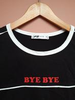 T-shirt zwart/wit maat S - kort model -, Zwart, Ophalen of Verzenden, Korte mouw, Maat 36 (S)
