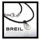 Nieuwe BREIL ketting Hexagon Staal met leer, Sieraden, Tassen en Uiterlijk, Kettingen, Ophalen of Verzenden, Nieuw, Overige materialen