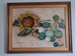 Schilderij bloemen, Ophalen