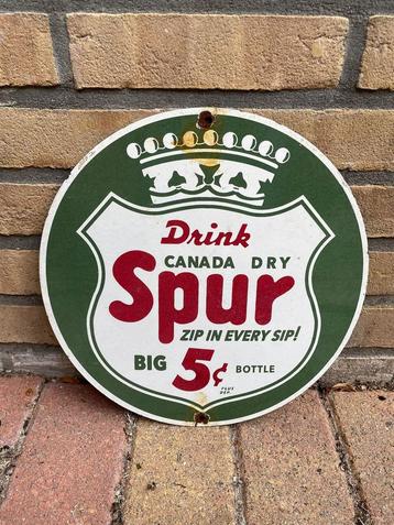Spur Canada Dry drink emaille bord beschikbaar voor biedingen