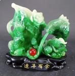 Bijzonder Chinese Feng Shui Ruyi beeldje op basement, Antiek en Kunst, Verzenden