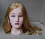 Oefenhoofd roodblond lang haar voor kappers en visagisten, Hobby en Vrije tijd, Ophalen of Verzenden, Zo goed als nieuw, Meerdere media