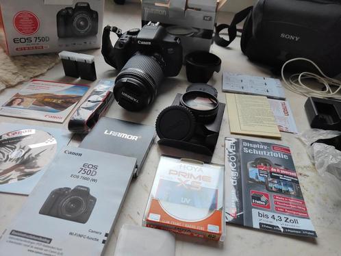Eos 750D -EF-S 18-55 IS STM Kit canon spiegelreflex, Audio, Tv en Foto, Fotocamera's Analoog, Zo goed als nieuw, Spiegelreflex