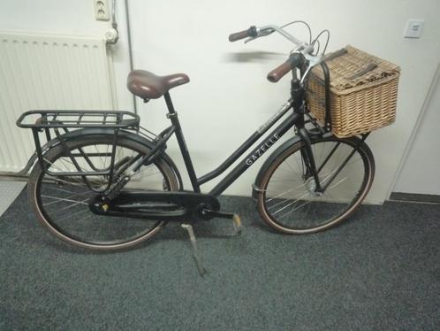 Gazelle Heavy Duty D54 mat zwart, Fietsen en Brommers, Fietsen | Dames | Damesfietsen, Gebruikt, Gazelle, (Extra) lage instap