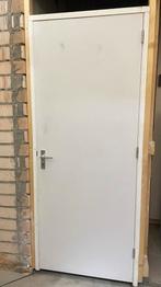 Kozijn met deur en slot / meterkast deur, Gebruikt, Deurkozijn, Hout, Ophalen