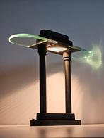 Vintage Mors Int. Deventer Memphis "Pausiana" bankierslamp., Ophalen of Verzenden
