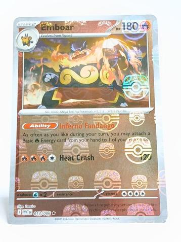 Pokémon - White Flare - Emboar - 013/086 - Reverse Holo beschikbaar voor biedingen
