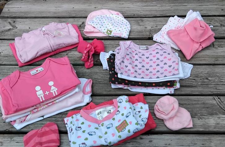 Baby romper kledingpakket ~ Maat 50/56 ~ 30 stuks, Kinderen en Baby's, Babykleding | Baby-kledingpakketten, Gebruikt, Maat 50