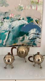 3 delige  set theepot met suikerpot en melkkan. ., Ophalen