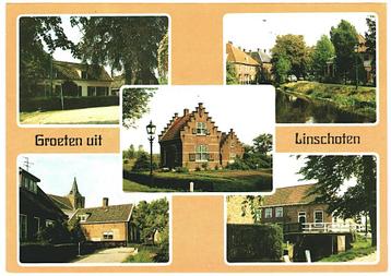 909307	Linschoten	Utr	_Nette oude kaart 	met postzegel       beschikbaar voor biedingen