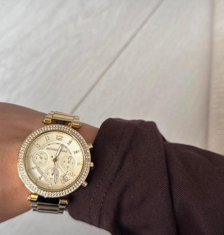 Michael kors dames horloge goud, Sieraden, Tassen en Uiterlijk, Horloges | Dames, Zo goed als nieuw, Polshorloge, Overige merken