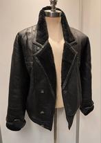 Heren lammy retro bomber - maat L - lamsleer en vacht, Kleding | Heren, Jassen | Winter, Ophalen of Verzenden, Gedragen, Maat 52/54 (L)