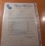 Hilversum Herm. Mössner etalage artikelen factuur 1950, Verzamelen, Merken en Reclamevoorwerpen, Ophalen of Verzenden, Zo goed als nieuw