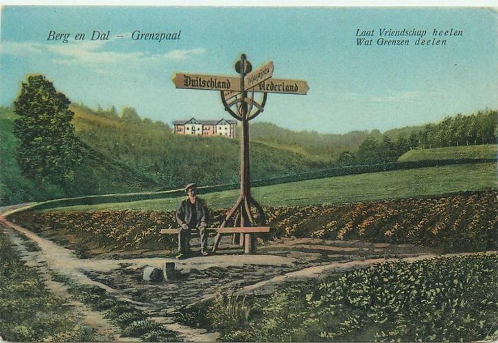 701143019 Berg en Dal Grenspaal, Verzamelen, Ansichtkaarten | Nederland, Gelderland, Voor 1920, Verzenden