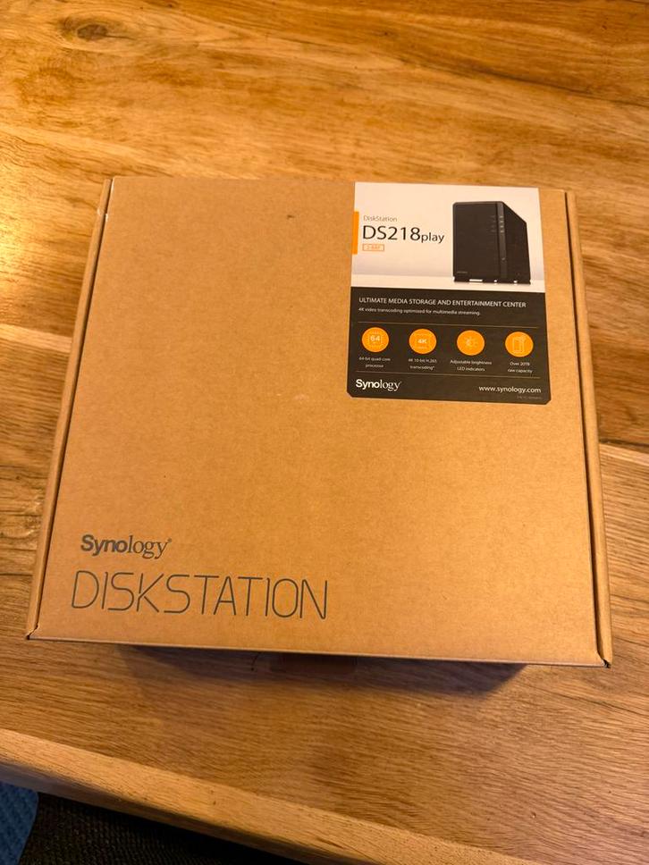 Synology DS218play NAS, Computers en Software, NAS, Gebruikt, Ophalen of Verzenden