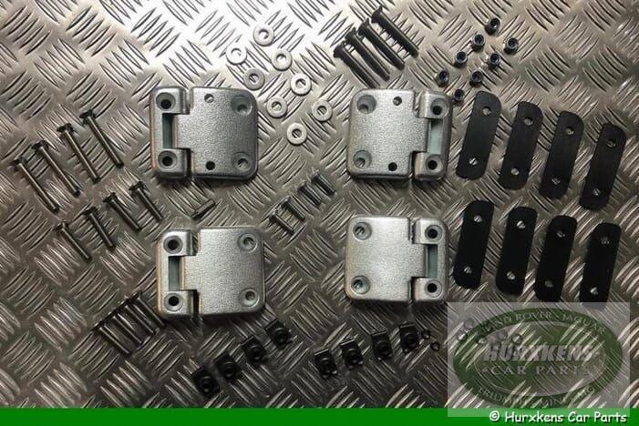 Scharnierenset voordeuren - RVS Land Rover Defender en Serie, Auto-onderdelen, Carrosserie en Plaatwerk, Deur, Land Rover, Nieuw