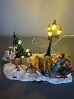 Kerstdorp item arreslee met lantaarn en rendier, Diversen, Kerst, Ophalen