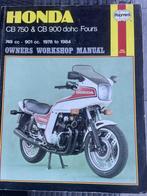 werkplaatshandboek HONDA CB750 CB900 dohc; 10,95 euro, Motoren, Ophalen of Verzenden, Honda