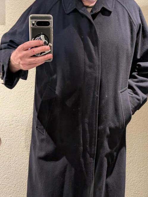 Kashmier herenjas gevoerd Navy, Kleding | Heren, Jassen | Winter, Zo goed als nieuw, Maat 48/50 (M), Blauw, Ophalen of Verzenden