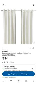 IKEA Merete Gordijnen - Antraciet Grijs (inclusief roede), Huis en Inrichting, Stoffering | Gordijnen en Lamellen, Ophalen, 100 tot 150 cm