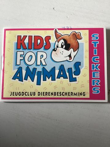 Stickerboekje Kids for animals (Dierenbescherming) beschikbaar voor biedingen