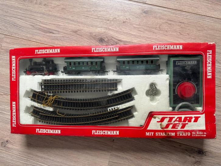 Fleischmann Start Set nr 6325 Vintage, Hobby en Vrije tijd, Modeltreinen | H0, Gebruikt, Rails, Gelijkstroom, Fleischmann, Analoog