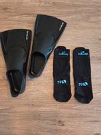 Zwemvliezen -  flippers kind maat 35/36 + watersokken, Watersport en Boten, Ophalen, Zo goed als nieuw, Snorkelvinnen