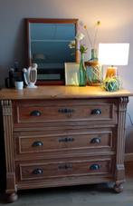 Mooie antiek houten ladekast, Huis en Inrichting, Kasten | Ladekasten, Gebruikt, 3 of 4 laden, Minder dan 100 cm, Grenenhout