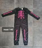 Halloween skelet pak, Ophalen of Verzenden, Zo goed als nieuw, 134 t/m 140, Jongen of Meisje