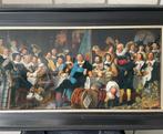 plexiglas schilderij "De Schuttersmaaltijd", Ophalen, Gebruikt, 50 tot 75 cm, Schilderij