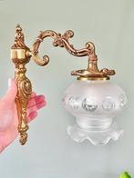 Vintage messing muurlamp wandlamp nachtlampje, Ophalen of Verzenden