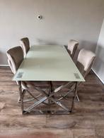 Eetkamertafel, Huis en Inrichting, Tafels | Eettafels, Ophalen, 100 tot 150 cm, Zo goed als nieuw, Vier personen