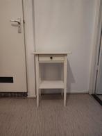 Ikea nachtkastje Hemnes wit, Huis en Inrichting, Tafels | Sidetables, Ophalen, Gebruikt, 50 tot 100 cm, Rond