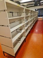 Vintage hout boekenkasten , metaal bibliotheekkasten, Huis en Inrichting, Kasten | Stellingkasten, Ophalen, Gebruikt