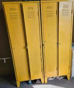 2 gele industriële lockerkasten, Huis en Inrichting, Kasten | Lockerkasten, Ophalen, Gebruikt, Industriële