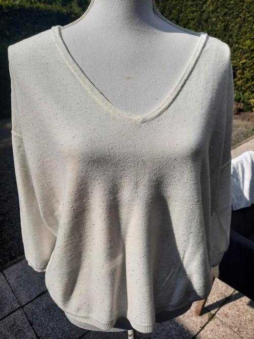 Max&Moi ivoor truitje my S, Kleding | Dames, T-shirts, Zo goed als nieuw, Maat 36 (S), Overige kleuren, Lange mouw, Ophalen of Verzenden