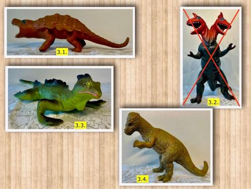 Dinosaurussen  3 stuks, Kinderen en Baby's, Speelgoed | Actiefiguren, Zo goed als nieuw, Ophalen of Verzenden