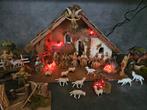 Complete Kerststal met Verlichting en Fontein - Volendam, Diversen, Kerst, Ophalen, Zo goed als nieuw