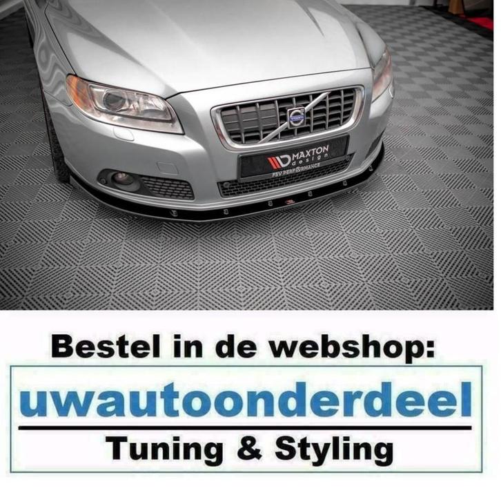 Maxton Design Spoiler Lip Splitter Voor Volvo V70 Mk3, Auto diversen, Tuning en Styling, Verzenden