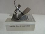 Miniatuur zilver S11a deur man huis zilveren miniaturen, Antiek en Kunst, Ophalen of Verzenden, Zilver