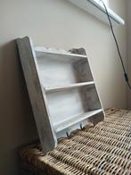 Vintage Houten Wandrek met Haken, Ophalen of Verzenden, Gebruikt