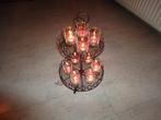 Etagère met glaasjes voor 10 waxinelichtjes. Nieuw, Diversen, Kerst, Ophalen of Verzenden, Nieuw