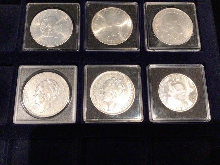 Zilveren Tientjes en Rijksdaalders WilhelminaJulianaBeatrix, Postzegels en Munten, Munten | Nederland, Setje, 1 gulden, Koningin Juliana