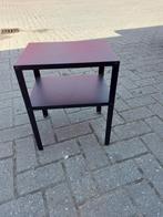 bijzet tafel  laatste kans, Minder dan 55 cm, Gebruikt, Metaal of Aluminium, Rechthoekig