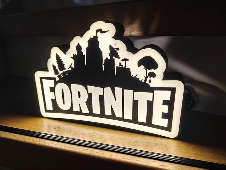 Fortnite lamp inclusief dimbare LED-strip, Huis en Inrichting, Lampen | Losse lampen, Nieuw, Led-lamp, Minder dan 30 watt, E27 (groot)