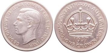 Australie zilveren crown 1937 beschikbaar voor biedingen