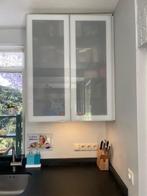Ikea keukenkast met halfdoorzichtige glazen deuren, Huis en Inrichting, Keuken | Keukenelementen, Ophalen, 50 tot 100 cm, Zo goed als nieuw